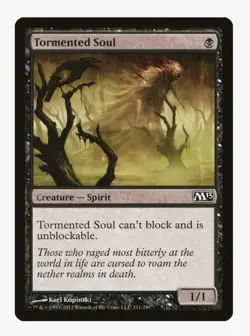 Tormented Soul | MTG M13 | EDH Commander Unblockable Evasion Spirit | LP - Image 1