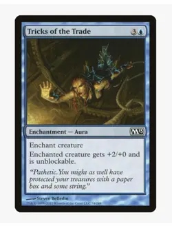 Tricks of the Trade | MTG M13 | Aura Unblockable Voltron Pauper EDH | LP - Image 1