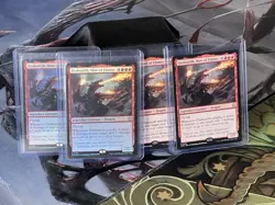 (4)x MTG Drakuseth, RARE Maw of Flames Foundations 2x FOIL, 2x Regular 0193 NM/M - Image 1