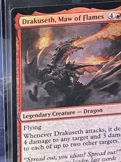 (4)x MTG Drakuseth, RARE Maw of Flames Foundations 2x FOIL, 2x Regular 0193 NM/M - Image 3