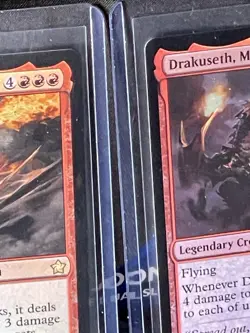 (4)x MTG Drakuseth, RARE Maw of Flames Foundations 2x FOIL, 2x Regular 0193 NM/M - Image 4