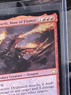 (4)x MTG Drakuseth, RARE Maw of Flames Foundations 2x FOIL, 2x Regular 0193 NM/M - Image 5