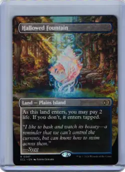 Hallowed Fountain ** Borderless ** #347 - Lorwyn Ecliped - NM MTG - Image 1