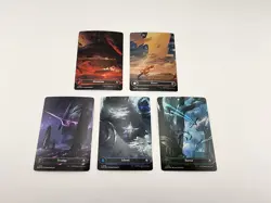 Five Galaxy Foil Full Art Borderless Basic Land Set • MTG Edge Of Eternities - Image 2