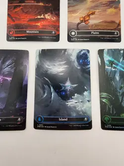 Five Galaxy Foil Full Art Borderless Basic Land Set • MTG Edge Of Eternities - Image 4