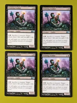 Gnawing Zombie x4 Magic 2014 M14 4x Playset Magic the Gathering MTG - Image 1