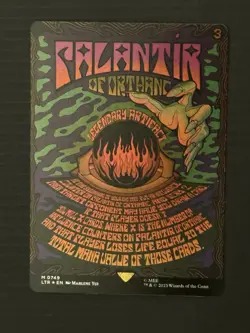 Magic The Gathering Palantir Of Orthanc Borderless Poster LTR Foil - Image 1