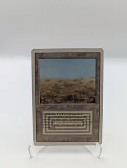 MtG ‘Scrubland’ Revised-3rd Ed WotC 1994 rare white-black Dual Land Light play - Image 1