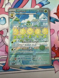 Pokemon TCG Sunflora Illustration Rare Card 169/167 Twilight Masquerade Sv06 - Image 1