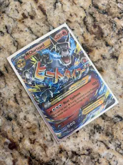 Pokemon Mega M Charizard-EX Holo Ultra Rare Card 12/83 Almost Mint Some Wear - Image 3