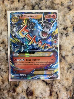 Pokemon Mega M Charizard-EX Holo Ultra Rare Card 12/83 Almost Mint Some Wear - Image 4