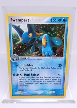 Pokemon Swampert 5/17 Pop Series 1 Ex Era Holo Rare Promo 2004 Swirl - Image 1