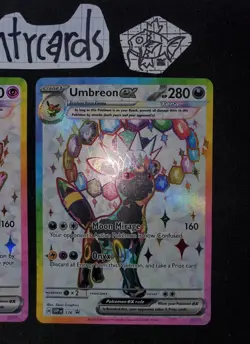 Pokemon NM Umbreon and Espeon Black Star Promo SVP175 SVP176 Figure Collection B - Image 5