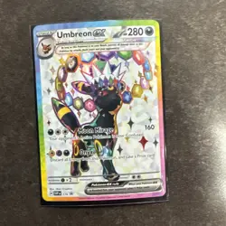 Pokemon TCG Umbreon EX 176 and espeon EX Prismatic Evolutions PROMO CARD NM - Image 1