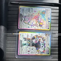 Pokemon TCG Umbreon EX 176 and espeon EX Prismatic Evolutions PROMO CARD NM - Image 3