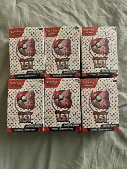 Pokemon Scarlet & Violet 151 Booster Bundle Boxes Lot of 6 by Nintendo - Image 1