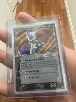 Pokemon Rocket's Mewtwo ex Team Rocket Returns Holo Ultra Rare EX 100 HP 99/109 - Image 2