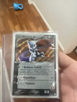 Pokemon Rocket's Mewtwo ex Team Rocket Returns Holo Ultra Rare EX 100 HP 99/109 - Image 3