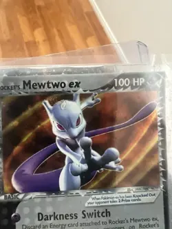 Pokemon Rocket's Mewtwo ex Team Rocket Returns Holo Ultra Rare EX 100 HP 99/109 - Image 5