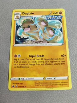 Dugtrio | LP | SWSH Chilling Reign 077/198 | Pokemon - Image 1