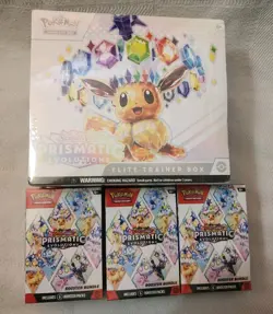 Pokemon TCG Sealed Lot -Prismatic Evolutions - 3 Booster Bundles & 1 ETB - Image 1