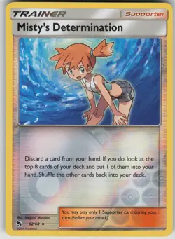 Pokemon TCG Misty's Determination Uncommon Reverse Holo Hidden Fates 62/68 - Image 1