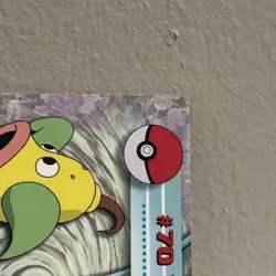 Weepinbell # 70 -Topps Chrome Pokemon- TV Animation Edition- Chromefoil - Image 3