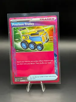Pokemon TCG | Precious Trolley 185/191 Sv08: Surging Sparks Holo Pack Fresh NM+ - Image 1