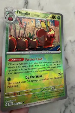 ERROR Pokemon Prismatic Evolutions Dipplin Poke Ball Texture Shift Error 010/131 - Image 2