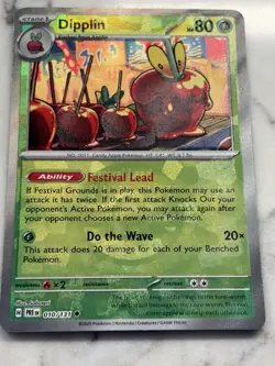 ERROR Pokemon Prismatic Evolutions Dipplin Poke Ball Texture Shift Error 010/131 - Image 3