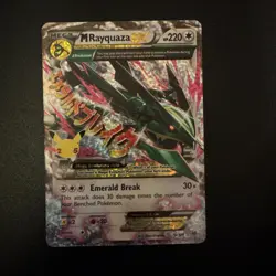 Pokemon TCG Mega M Rayquaza EX Card 76/108 Celebrations - Image 1