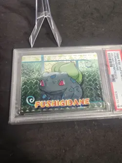 Pokemon Japanese Meiji Bulbasaur Fushigidane Promo Embossed 1999 PSA 6 - Image 3