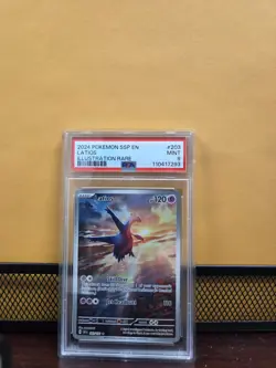 2024 POKEMON SSP EN-SURGING SPARKS ILLUSTRATION RARE #203 LATIOS PSA 9 - Image 1