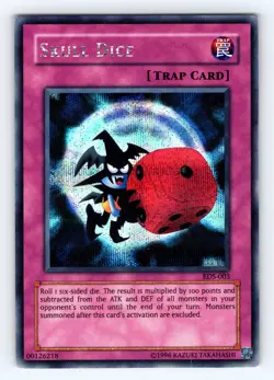 Yugioh Skull Dice EDS-003 Secret Rare - LP 💎 - Image 1