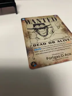 One Piece SP OP13-119 SEC Wanted Dead Or Alive Portage D Ace Alt Art English - Image 3