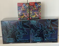 Pokemon Center Mega Evolution Phantasmal Flames ETB (2) And Booster Bundle (2) - Image 1