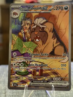 Pokemon Arven's Mabosstiff ex 235/182 Destined Rivals Holo SIR - Image 1