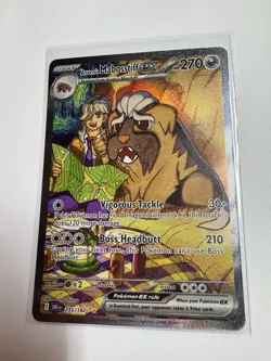 Pokemon TCG Arven's Mabosstiff EX #235/182 Sv10: Destined Rivals SIR LP - Image 1