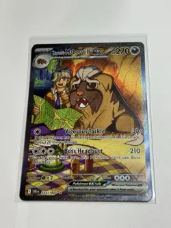 Pokemon TCG Arven's Mabosstiff EX #235/182 Sv10: Destined Rivals SIR LP - Image 2