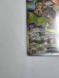 Pokemon TCG Arven's Mabosstiff EX #235/182 Sv10: Destined Rivals SIR LP - Image 5