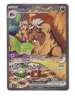 Pokemon SV10: Destined Rivals Arven's Mabosstiff ex SIR #235/182 - Image 1
