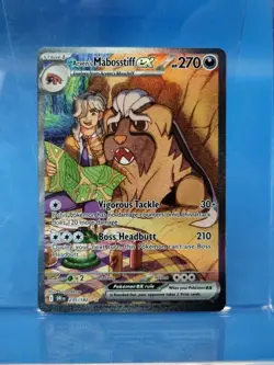 Pokemon TCG Arven's Mabosstiff EX #235/182 Sv10: Destined Rivals Sir NM - Image 1