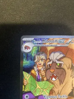 Pokemon TCG Arven's Mabosstiff EX #235/182 Sv10: Destined Rivals SIR LP - Image 2