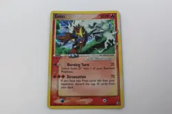 2005 EX Unseen Forces GOLD STAR Shiny Entei Holo Foil Rare 113/115 Pokemon VLP - Image 1