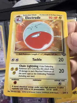 Pokemon TCG Electrode Jungle 2/64 Holo Card Unlimited Holo Rare LP MP T29 - Image 1
