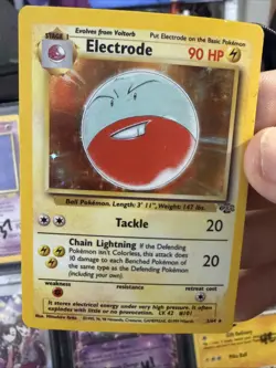 Pokemon TCG Electrode Jungle 2/64 Holo Card Unlimited Holo Rare LP MP T29 - Image 3
