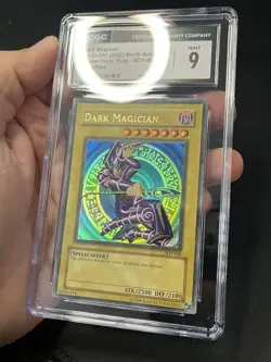 2002 Yu-Gi-Oh Dark Magician Starter Deck Yugi SDY-006 Ultra Rare CGC 9 - Image 1