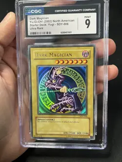 2002 Yu-Gi-Oh Dark Magician Starter Deck Yugi SDY-006 Ultra Rare CGC 9 - Image 2