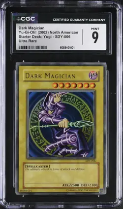 2002 Yu-Gi-Oh Dark Magician Starter Deck Yugi SDY-006 Ultra Rare CGC 9 - Image 5