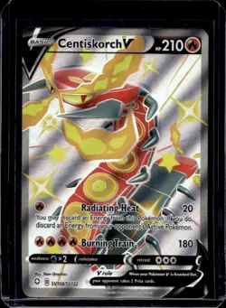 2021 Pokemon SWSH Shining Fates Centiskorch V Shiny Vault #SV108/SV122 - Image 1